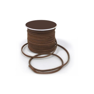 Rawhide spool, 25 yards dark brown rawhide on plastic spool, Health Edco, 30184