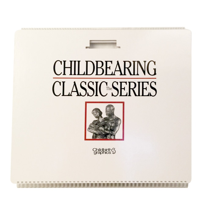 Childbearing illustrated large spiral bound flip chart cover, Childbirth Graphics, 50701