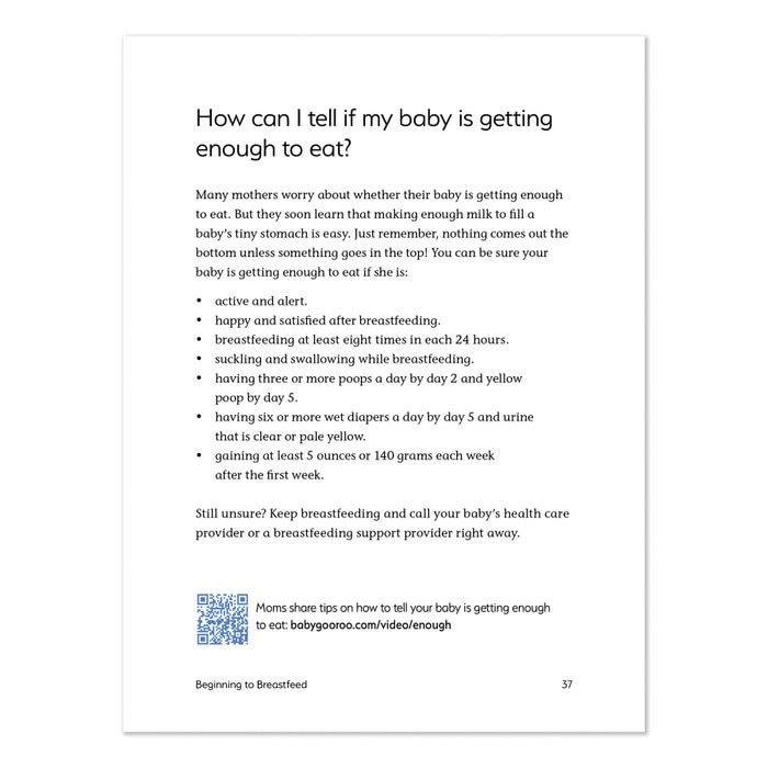 Breastfeeding: Keep It Simple 6th Edition, lactation education teaching tool, QR code for more, Childbirth Graphics, 52358