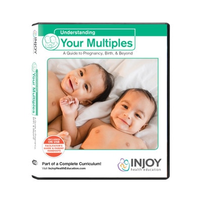 InJoy's Understanding Multiples USB video program available at Childbirth Graphics, childbirth teaching materials, 71509