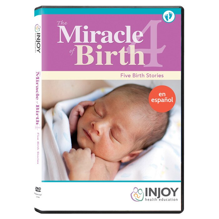 InJoy's Miracle of Birth 4 DVD, Spanish, available from Childbirth Graphics, childbirth education materials, 71513