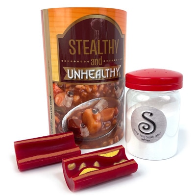 Stealthy and Unhealthy Sodium Display, health education display, Health Edco nutrition and heart education models, 78131